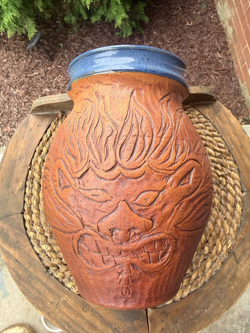 Pottery Vase - Ken Poole of Seagrove “Fu Dog”